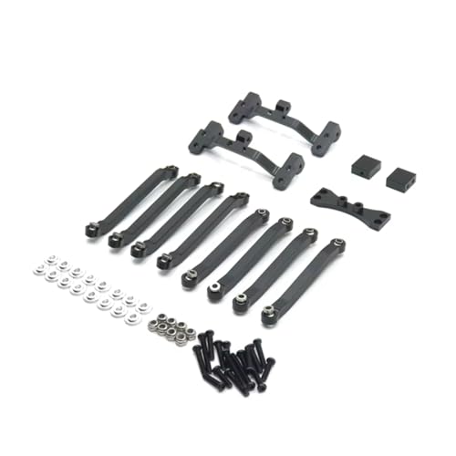 GTVNPOA Für MN D90 D91 D96 Für MN98 99S 1/12 Metall Fest Spurstange Hinterachse Servo Halterung RC Auto Teile Und Zubehör Upgrade Ersatz Verwenden RC Zubehör(Black) von GTVNPOA