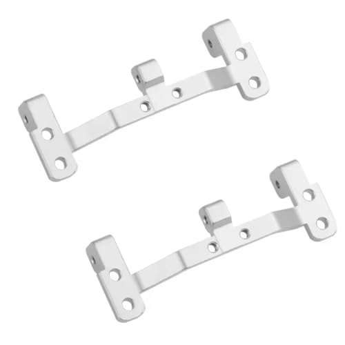 GTVNPOA Für MN Für D90 FJ45 Für WPL Für C14 C24 Metall Zugstange Basis Für Sitz Achse Für Up Servo Halterung Montieren Upgrade Ersatzteile RC Zubehör(Silver) von GTVNPOA