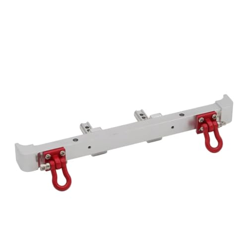 GTVNPOA Für MN Für MN128 Für Wrangler 1/12 Metall Heckstoßstangenschutz RC Auto Geländewagen Kettenfahrzeuge Teile Und Zubehör Upgrades Ersatzverwendung RC Zubehör(Silver) von GTVNPOA