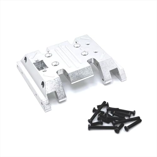 GTVNPOA Für MN Für MN128 MN86 G500 1/12 Metall Mittelwellenkasten Bodenplatte RC Auto Kettenfahrzeug Teile Und Zubehör Upgrade Ersatz Verwendung RC Zubehör(Silver) von GTVNPOA