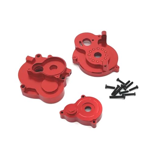 GTVNPOA Für MN Für MN128 MN86 G500 1/12 Metallmotorwellenkastenabdeckung Fernbedienungsauto Kettenfahrzeuge Teile Und Zubehör Upgrades Ersatzverwendung RC Zubehör(Red) von GTVNPOA