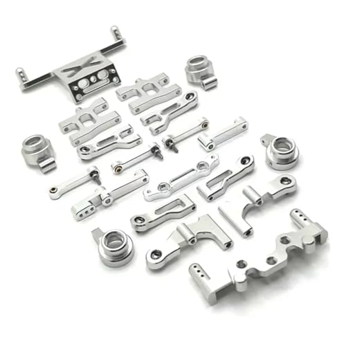 GTVNPOA Für MN Für MN38 1/16 Metall Upgrade Für Schwingarm Lenkbecher Gefährdete Teile Set Für RC Auto Upgrade Teile Zubehör Ersatz RC Zubehör(Silver) von GTVNPOA
