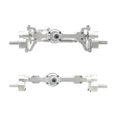 GTVNPOA Für MN Für MN99S Für MN98 D90 D91 D99 D99S MN90 1/12 1 Paar Vollmetall-Türbrücken Vorne Und Hinten RC-Autoteile RC Zubehör(Silver) von GTVNPOA