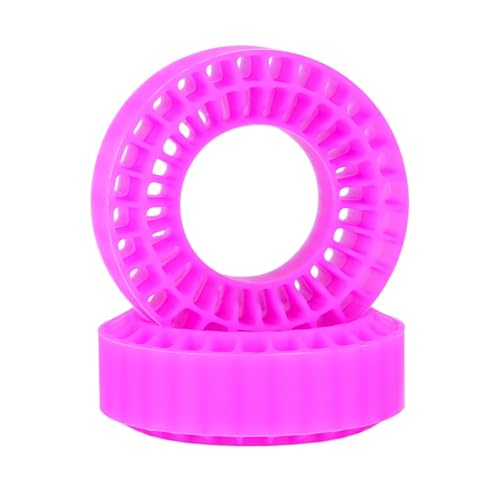 GTVNPOA Für SCX24 Für Fcx24 Für TRX4M 1/24 1/18 2/4Pcs 1,0 "Rad Reifen Silikon Gummi Einsatz Schaum 55mm RC Upgrade Teile Zubehör RC Zubehör(Purple,2pcs) von GTVNPOA