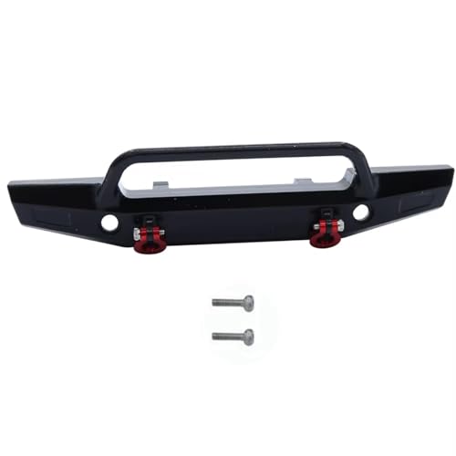 GTVNPOA Für TRX4-M 1/18 Metall Front Heckstoßstange RC Auto Geländewagen Und Kettenfahrzeug Teile Und Zubehör Upgrade Ersatz Verwendung RC Zubehör(Black,Front) von GTVNPOA