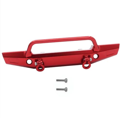GTVNPOA Für TRX4-M 1/18 Metall Front Heckstoßstange RC Auto Geländewagen Und Kettenfahrzeug Teile Und Zubehör Upgrade Ersatz Verwendung RC Zubehör(Red,Front) von GTVNPOA