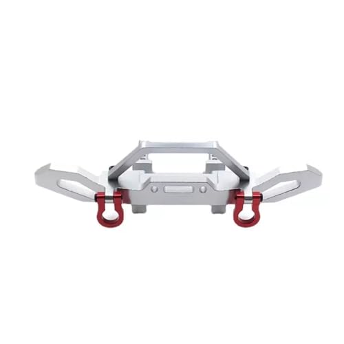 GTVNPOA Für WLtoys 104001 104002 1/10 Metall Frontstoßstange RC Auto Geländewagen Kettenfahrzeug Teile Und Zubehör Upgrade Ersatz Und Verwendung RC Zubehör(Silver) von GTVNPOA