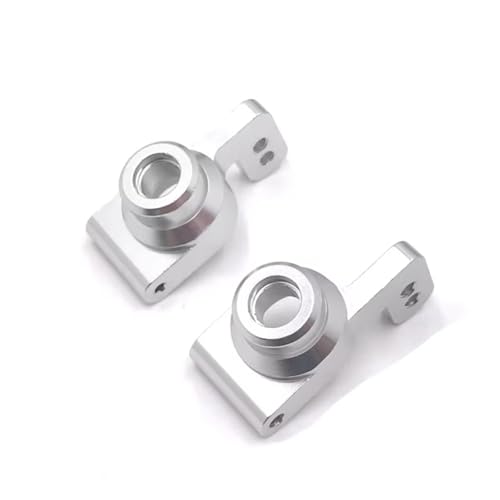 GTVNPOA Für WLtoys 144010 144001 02 124017-16-18 124019 Metall Hinterrad Für Seat Fernbedienung Autoteile Und Zubehör Upgrade-Ersatzverwendung RC Zubehör(Silver) von GTVNPOA