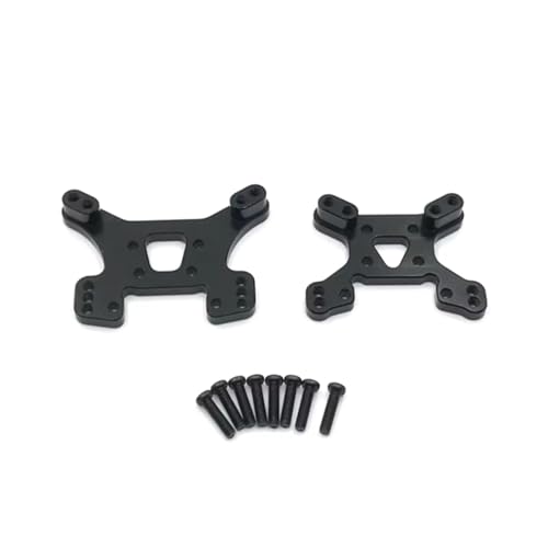 GTVNPOA Für WLtoys 144010 144001 144002 1/12 124017 124019 1/14 Metall Stoßdämpferhalterung Vorne Und Hinten RC Autoteile Ersatz Und Verwendung RC Zubehör(Black) von GTVNPOA
