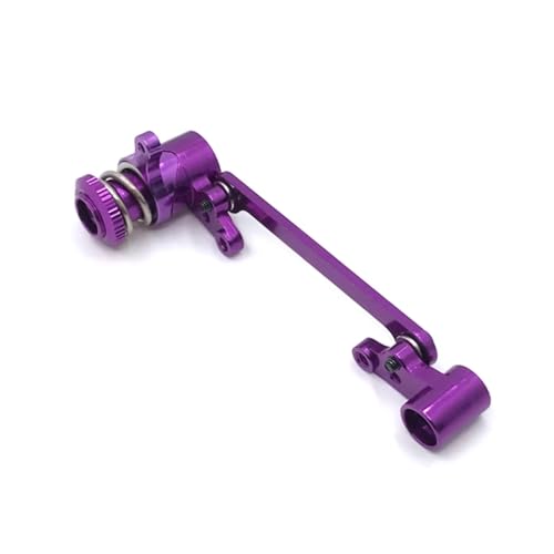 GTVNPOA Für WLtoys 144010 144001 144002 124016 124017 124018 124019 Metall Lenkung Gruppe Montage RC Auto Teile Zubehör Upgrade Ersatz RC Zubehör(Purple) von GTVNPOA