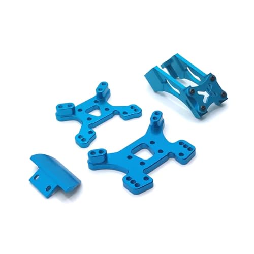 GTVNPOA Für WLtoys 144010 144002-01 124017-19 Metall Stoßdämpferhalterung Heckstange Ferngesteuerte Autoteile Und Zubehör Upgrade Ersatz Verwendung RC Zubehör(Blue) von GTVNPOA