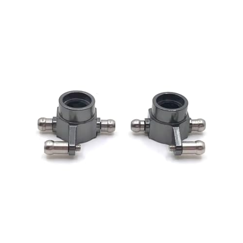 GTVNPOA Für WLtoys 284131 K969 K979 K989 K999 P929 P939 1/28 Metall Hinterrad Lenkbecher RC Autoteile Und Zubehör Upgrade Ersatz Und Verwendung RC Zubehör(Gray) von GTVNPOA