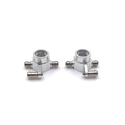 GTVNPOA Für WLtoys 284131 K969 K979 K989 K999 P929 P939 1/28 Metall Hinterrad Lenkbecher RC Autoteile Und Zubehör Upgrade Ersatz Und Verwendung RC Zubehör(Silver) von GTVNPOA