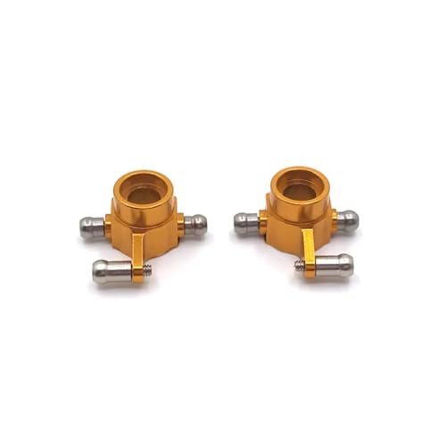 GTVNPOA Für WLtoys 284131 K969 K979 K989 K999 P929 P939 1/28 Metall Hinterrad Lenkbecher RC Autoteile Und Zubehör Upgrade Ersatz Und Verwendung RC Zubehör(Yellow) von GTVNPOA