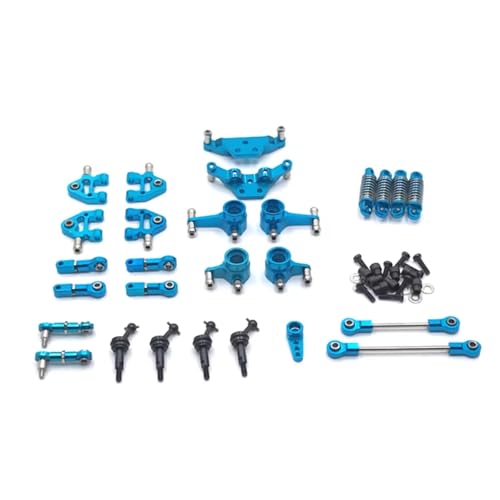 GTVNPOA Für WLtoys 284131 K969 K979 K989 K999 P929 P939 Metallpleuelsatz Fernbedienung Autoteile Und Zubehör Upgrade Ersatz Verwendung RC Zubehör(Blue) von GTVNPOA