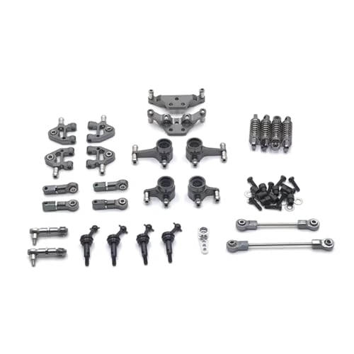 GTVNPOA Für WLtoys 284131 K969 K979 K989 K999 P929 P939 Metallpleuelsatz Fernbedienung Autoteile Und Zubehör Upgrade Ersatz Verwendung RC Zubehör(Gray) von GTVNPOA