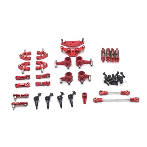 GTVNPOA Für WLtoys 284131 K969 K979 K989 K999 P929 P939 Metallpleuelsatz Fernbedienung Autoteile Und Zubehör Upgrade Ersatz Verwendung RC Zubehör(Red) von GTVNPOA