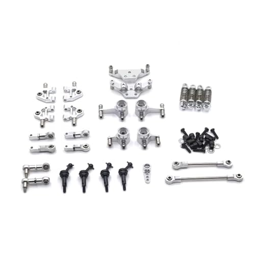 GTVNPOA Für WLtoys 284131 K969 K979 K989 K999 P929 P939 Metallpleuelsatz Fernbedienung Autoteile Und Zubehör Upgrade Ersatz Verwendung RC Zubehör(Silver) von GTVNPOA