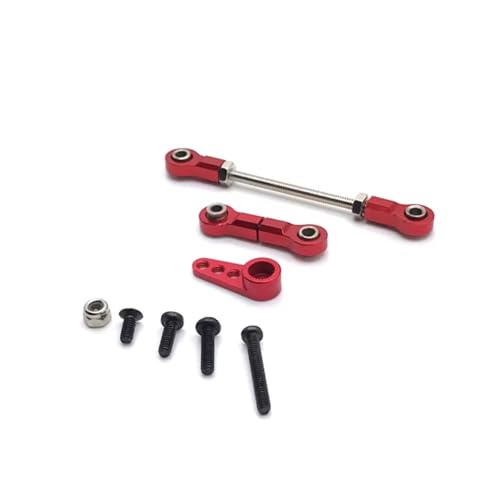 GTVNPOA Für WLtoys 284131 K969 K979 K989 K999 P929 P939 RC01 Für MINI-Q Für MINI-Z 1/28 Front Steering Link 28T Servo Arm RC Auto Teile Ersatz RC Zubehör(Red) von GTVNPOA