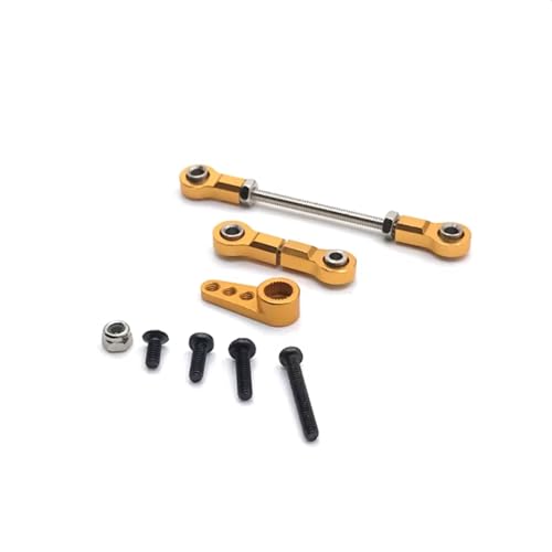 GTVNPOA Für WLtoys 284131 K969 K979 K989 K999 P929 P939 RC01 Für MINI-Q Für MINI-Z 1/28 Front Steering Link 28T Servo Arm RC Auto Teile Ersatz RC Zubehör(Yellow) von GTVNPOA
