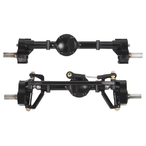 GTVNPOA Für WPL C14 C24 C24-1 C34 C44 B14 B24 C64 C74 1/16 Vordere Und Hintere Portalachse Mit Metallantriebswelle RC Auto Upgrade Teile Zubehör RC Zubehör(A) von GTVNPOA