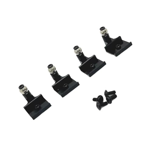 GTVNPOA Für WPL C64-1 C64 Hairakkusu 1/16 4-teiliges Metall-Stoßdämpfer-Set Für Die Vordere Und Hintere Stoßdämpferhalterung Für RC-Autos RC Zubehör(Black) von GTVNPOA