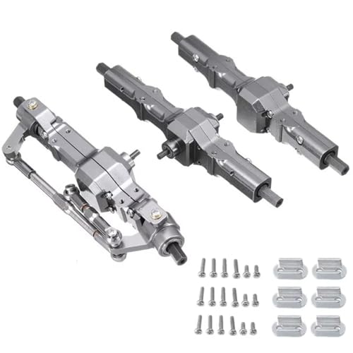 GTVNPOA Für WPL Für B16 B36 Für Jjrc Für Q60 Q63 Q64 Für Fayee Für FY004 MN77 6WD 6X6 Metall Vorne Mittlere Hinterachse RC Auto Upgrades Teile RC Zubehör(Metallic,Size2) von GTVNPOA
