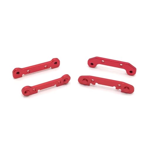 GTVNPOA Für Wltoys Für 124016 124017 124018 124019 1/12 144001 144002 144010 1/14 4 Stücke Upgrade Metall Verstärkt Für Schaukel Arm RC Auto Zubehör Teile RC Zubehör(Red) von GTVNPOA