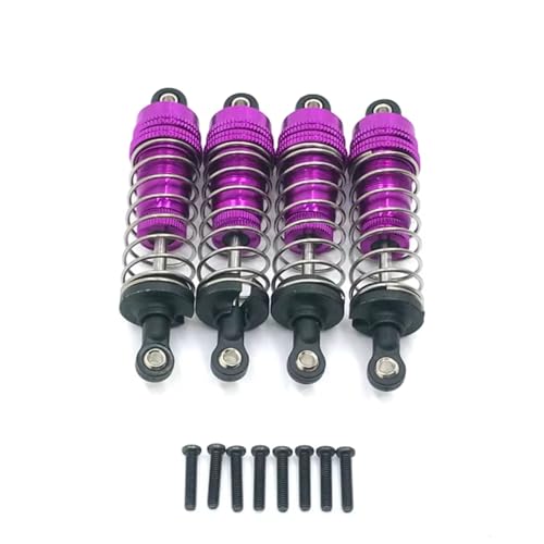 GTVNPOA Für Wltoys Für 144001 144002 144010 124016 124017 124018 124019 Metall Stoßdämpfer Öl Dämpfer RC Auto Upgrade Teile Zubehör RC Zubehör(Purple) von GTVNPOA