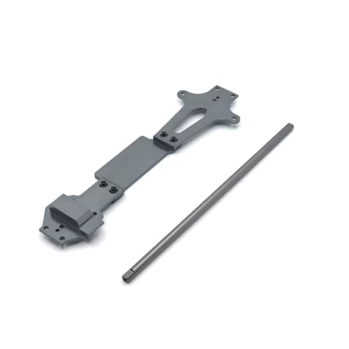 GTVNPOA Für Wltoys Für 144010 144001 144002 1/14 RC Auto Upgrade Teile Metall Upgrade Modifikation Zweite Boden Platte Zentrale Antriebswelle Mehrfarbig RC Zubehör(Gray) von GTVNPOA