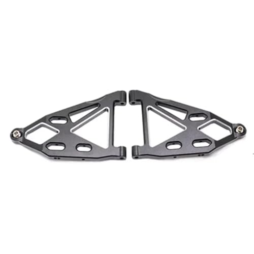 GTVNPOA Für YK DF7 4072 Für Desert 1/7 Karte Front Lower Arm Für Schaukel Arm Zubehör Aluminium Legierung Kurze Karte Einfache Steuerung Ersatzteile RC Zubehör(Black) von GTVNPOA