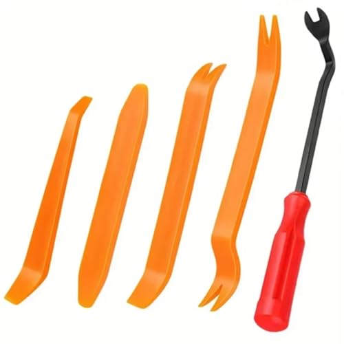 GTVNPOA RC Demontage Hilfs 5-teiliges Werkzeugset Für Entfernen Von Autoverkleidungen. Multifunktionale Werkzeuge Zur Demontage Von Audio-Innenräumen(Orange) von GTVNPOA