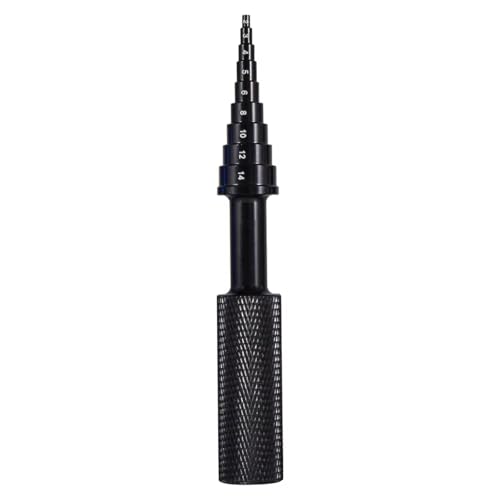 GTVNPOA RC Demontage Hilfs 9IMOD RC-Car-Kugellager-Entfernungswerkzeug Abzieher Entferner rutschfeste Reparaturwerkzeuge 2-14 Mm Schwarz Blau Grau Rot Gelb(Black) von GTVNPOA