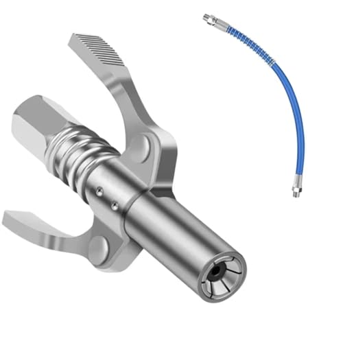 GTVNPOA RC Demontage Hilfs Allgemeine Teile RC-Auto-Fettdüse Edelstahl Doppelgriff Hochdruck-Feststellzange Fettdüse Fettpresse Auto-Reparaturwerkzeuge von GTVNPOA