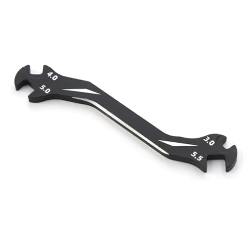 GTVNPOA RC Demontage Hilfs Allgemeine Teile RC Auto Multifunktions 4 In 1 RC Spezialwerkzeug Schraubenschlüssel 3/4/5/5,5 MM Für Spannschlösser Muttern Rc Drone Auto Boot(Black) von GTVNPOA