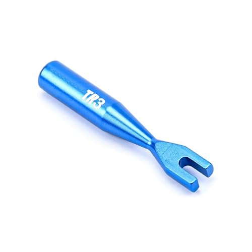 GTVNPOA RC Demontage Hilfs Aluminium Metall 3mm 4mm Spannschloss Turner Wrench 4,1mm Header Lücke Für Rc Auto Blau Schwarz Upgrade Zubehör(3mm) von GTVNPOA