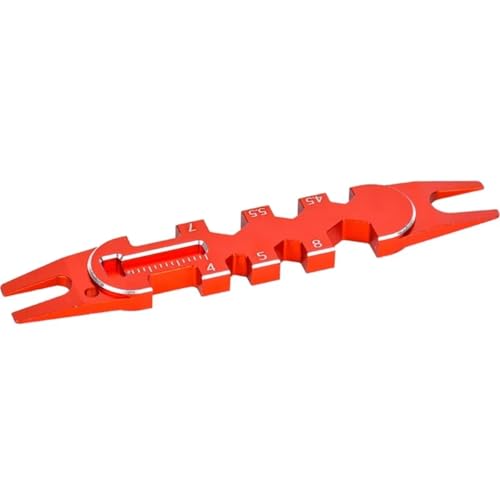 GTVNPOA RC Demontage Hilfs Für RC-Modellautos Für Buggy-Crawler, Aluminium-Kugelkopfentferner Spurstangen-Einstellwerkzeuge Mehrzweck-Reparaturwerkzeuge(Red) von GTVNPOA