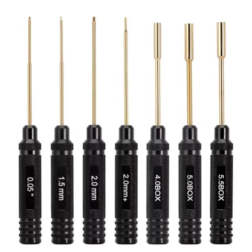 GTVNPOA RC Demontage Hilfs Für SCX24 Für TRX4M Für FCX24 1/18 1/24 RC Auto Crawler 7 In 1Hexagon Schraubendreher Hex Nut Treiber Wrench RC Tools Kit von GTVNPOA