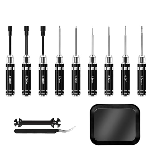 GTVNPOA RC Demontage Hilfs Für Universalteile RC-Auto 12-in-1-Multifunktions-RC-Modellauto Im Maßstab 1:24 Präzisions-Sechskantschraubendreher-Set Mehrzweck-Reparatur-RC-Werkzeugsatz von GTVNPOA