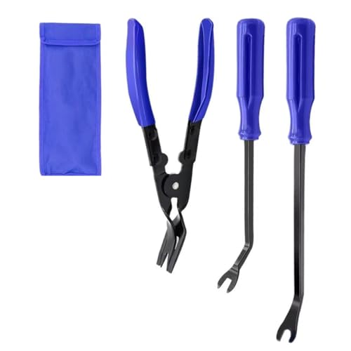 GTVNPOA RC Demontage Hilfs Für Universalteile RC-Auto 3 STÜCKE Auto-Entfernungszange Werkzeug Für Entfernen Von Verkleidungen Türverkleidungsstiftzange Werkzeug des Autoinnenraums(Blue) von GTVNPOA