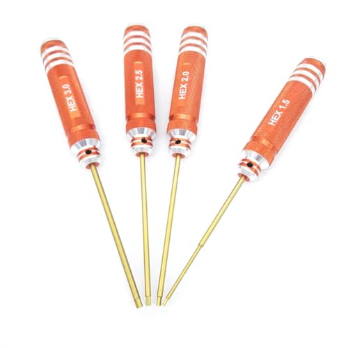 GTVNPOA RC Demontage Hilfs Für Universalteile RC-Auto 4-teiliger Schraubendrehersatz 1,5/2,0/2,5/3,0 Mm Orangefarbener Griff Für Ferngesteuertes Auto Für Rennen Für Hobby Auto-Werkzeugsatz GTVNPOA RC Demontage Hilfs Für Universalteile RC-Auto 4-teiliger Schraubendrehersatz 1,5/2,0/2,5/3,0 Mm Orangefarbener Griff Für Ferngesteuertes Auto Für Rennen Für Hobby Auto-Werkzeugsatz von GTVNPOA