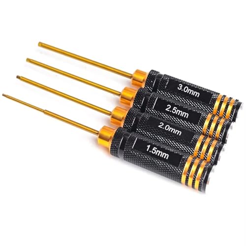 GTVNPOA RC Demontage Hilfs Für Universalteile RC-Auto 4-teiliges RC-Werkzeug-Sechskantschraubendreher-Set Titanbeschichtung Gehärteter 1,5 2,0 2,5 3,0 Mm Schraubendreher-Inbusschlüssel GTVNPOA RC Demontage Hilfs Für Universalteile RC-Auto 4-teiliges RC-Werkzeug-Sechskantschraubendreher-Set Titanbeschichtung Gehärteter 1,5 2,0 2,5 3,0 Mm Schraubendreher-Inbusschlüssel von GTVNPOA