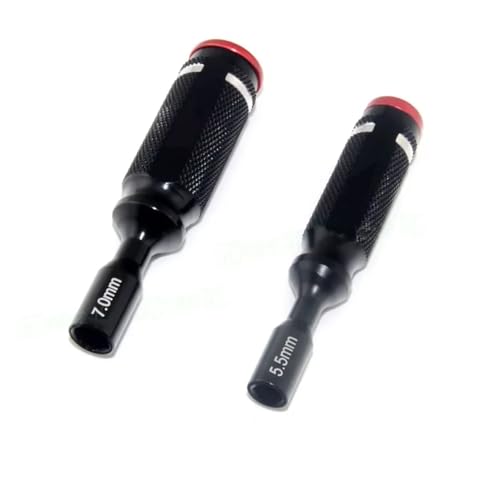 GTVNPOA RC Demontage Hilfs Für Universalteile RC-Auto 5,5 Mm 7,0 Mm Sechskantschraubendreher M3 M4 Mutternschlüssel Buchse Sechskanthülse RC-Autowerkzeug(2pcs) von GTVNPOA