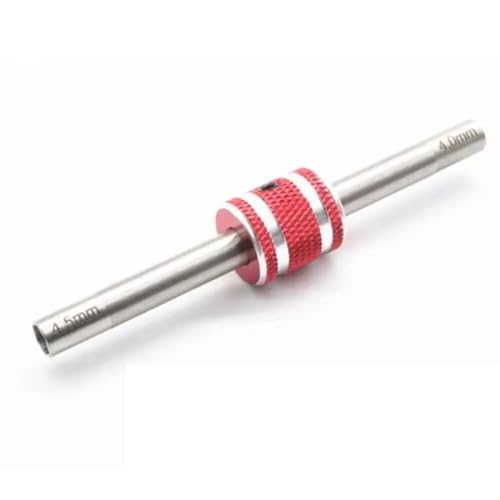 GTVNPOA RC Demontage Hilfs Für Universalteile RC-Auto Doppelköpfiger Sechskantschlüssel-Steckschlüssel-Inbusschraubendreher Spannschlösser 4-4,5 Mm RC-Autowerkzeuge(Red) von GTVNPOA