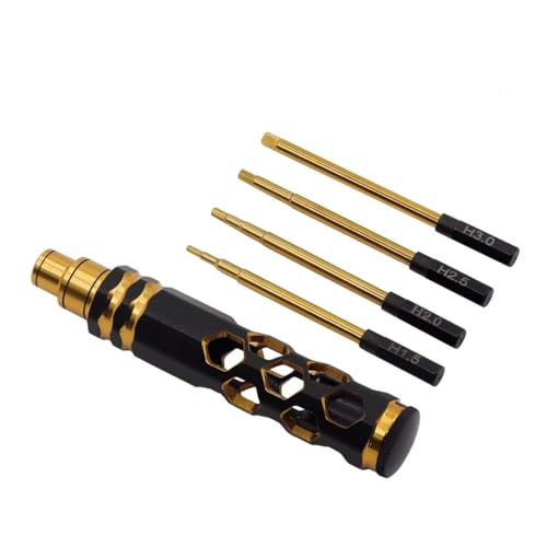 GTVNPOA RC Demontage Hilfs Für Universalteile RC-Auto Sechskantschraubendreher Schraubendreher-Satz 1,5 Mm 2,0 Mm 2,5 Mm 3,0 Mm Sechskantwerkzeug RC-Teile(Yellow) von GTVNPOA