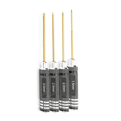 GTVNPOA RC Demontage Hilfs Für Universalteile RC-Auto Titanbeschichtung 4-in-1 RC-Autoreparatur Sechskant-4-teiliger Schraubendreher RC-Werkzeugsätze GTVNPOA RC Demontage Hilfs Für Universalteile RC-Auto Titanbeschichtung 4-in-1 RC-Autoreparatur Sechskant-4-teiliger Schraubendreher RC-Werkzeugsätze von GTVNPOA