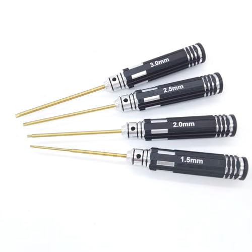GTVNPOA RC Demontage Hilfs Für Universalteile RC-Auto-Treibersatz 1,5 Mm 2,0 Mm 2,5 Mm 3,0 Mm Sechskant-Toolkit Für Autos RC-Teile Entfernungswerkzeuge(Yellow) von GTVNPOA