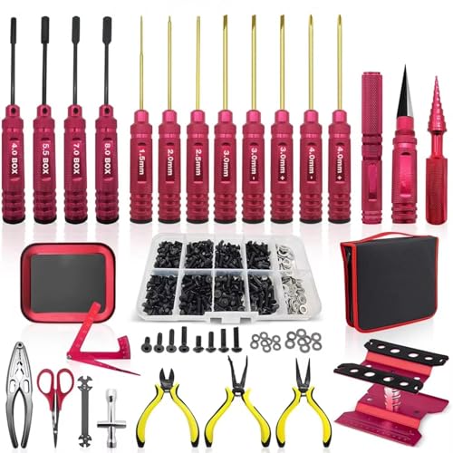 GTVNPOA RC Demontage Hilfs Für Universalteile RC-Auto-Werkzeugsatz 35-teilig Plus RC-Auto-Reparatursatz Sechskant- Flach- Und Kreuzschlitzschraubendreher Zangen Schraubenschlüssel Reibahle GTVNPOA RC Demontage Hilfs Für Universalteile RC-Auto-Werkzeugsatz 35-teilig Plus RC-Auto-Reparatursatz Sechskant- Flach- Und Kreuzschlitzschraubendreher Zangen Schraubenschlüssel Reibahle von GTVNPOA