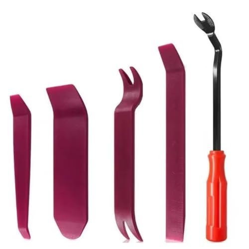 GTVNPOA RC Demontage Hilfs Für Universalteile RC Autoinnenraum Wippe Umbau Reparaturwerkzeug Auto Tür Clip Panel Trim Removal Tools Kits(Red) von GTVNPOA
