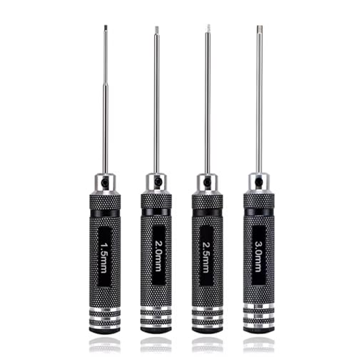 GTVNPOA RC Demontage Hilfs Für Universalteile RC-Autowerkzeuge Sechskantschraubendreher-Set Für RC-Auto Schwarze Entfernungswerkzeuge RS-Schraubendreherwerkzeuge von GTVNPOA